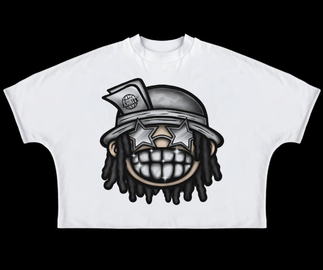 Cropped Big Face Tee
