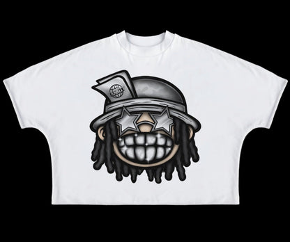 Cropped Big Face Tee